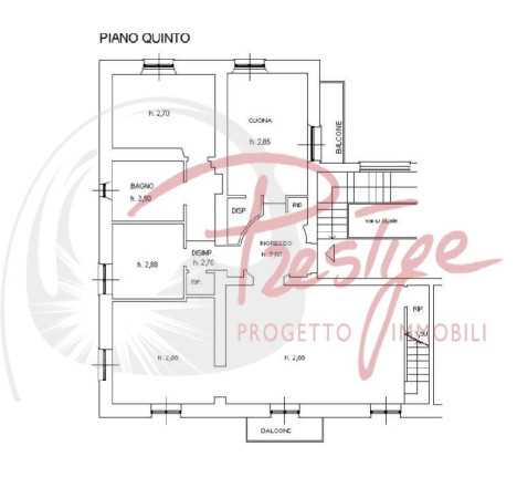La Spezia Centro appartamento su due livelli